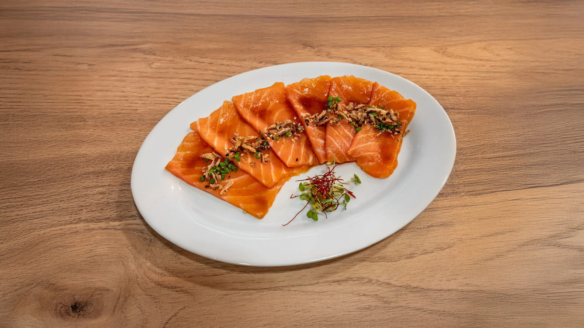 Sashimi de saumon Hanami